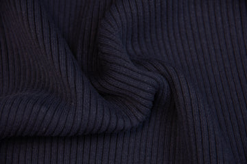 Grobstrickbündchen, Strickschlauch, marine, 0,5 m